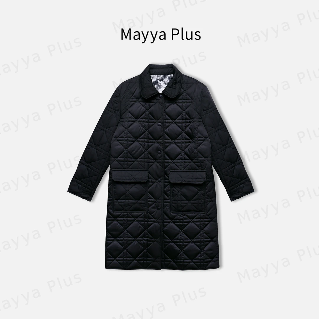 【巴黎假日】Mayya Plus麦芽定制轻奢气质显瘦百搭夹棉外套32446150