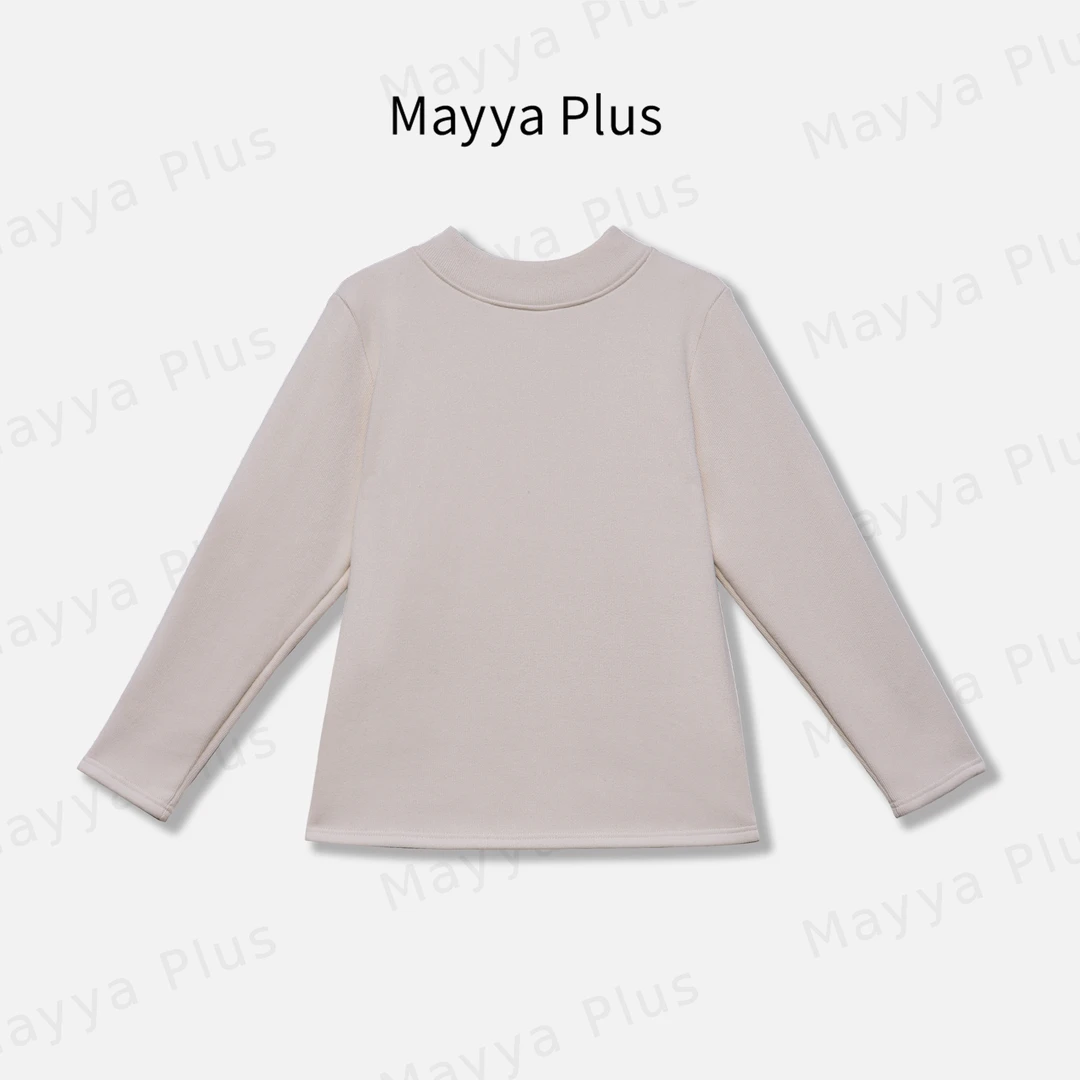 【热力感】Mayya Plus时尚新品轻奢气质显瘦百搭款针织上衣32446767