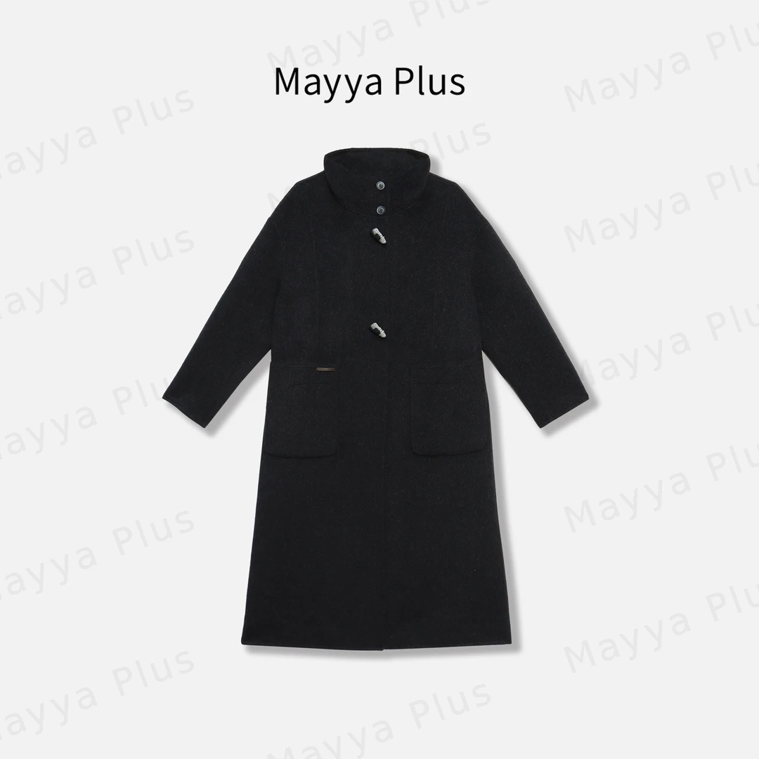 【可可西里】Mayya Plus麦芽定制轻奢气质显瘦百搭毛呢外套32446639
