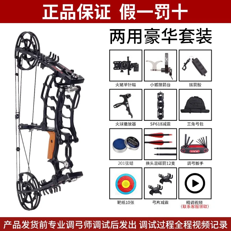 SPG恶棍两用复合弓新手入门短轴户外打靶练习专业射击赛豪华套装