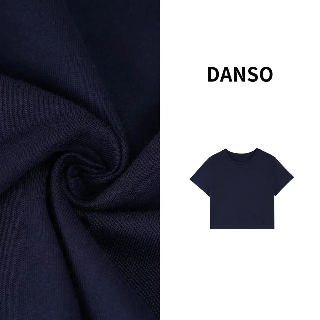 DANSO【徽章短袖】玉美华早春穿搭设计师立体刺绣T恤BB9013