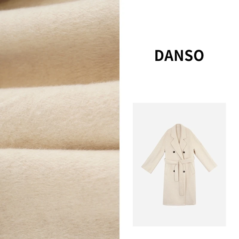 DANSO 【Max 大衣】长款秋冬新款韩版宽松毛呢外套 SW0229