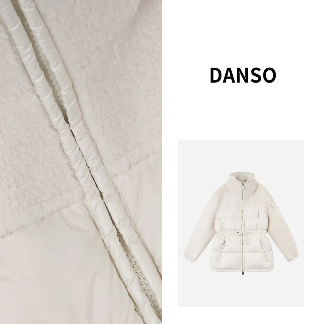 DANSO【皮毛炖大鹅】冬季抽绳收腰短款羽绒服外套 SW0357