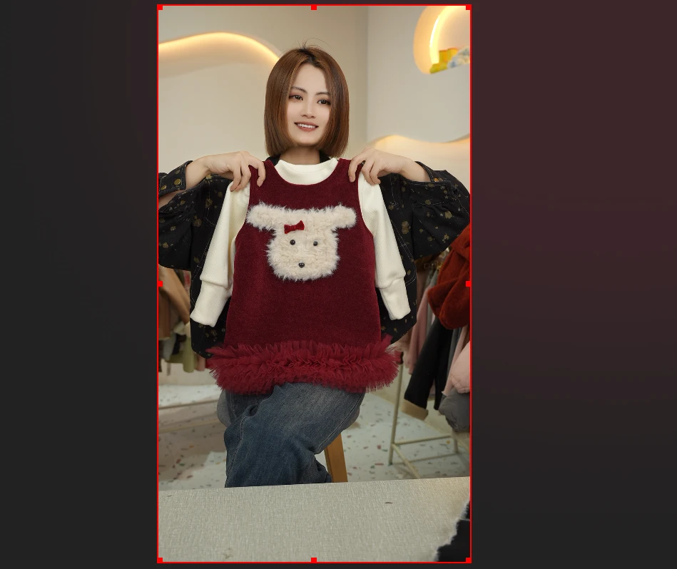 FF446女童冬季加绒打底衫小狗裙子套装