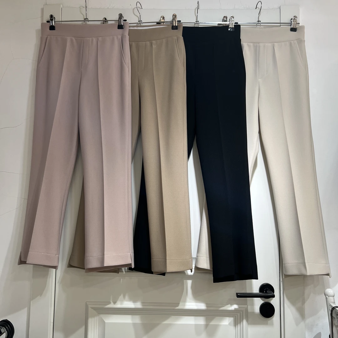 【春秋八分喇叭裤】韩版时尚修身气质舒适简约显瘦喇叭八分裤