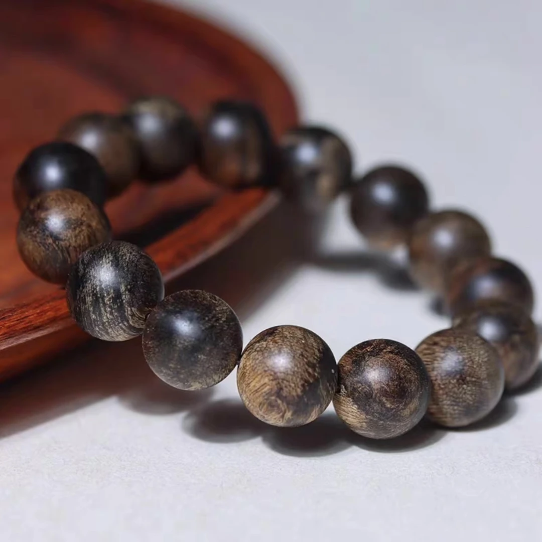 【甄品】Z016达拉干沉水级沉香1.2单圈手串S级（多样性发货一条）