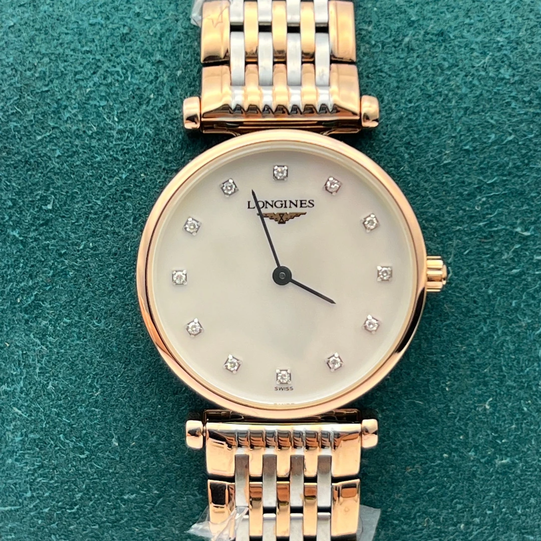 99新 Longines/浪琴 嘉岚/臻耀/女石英玫瑰金/209/公价13000/24MM