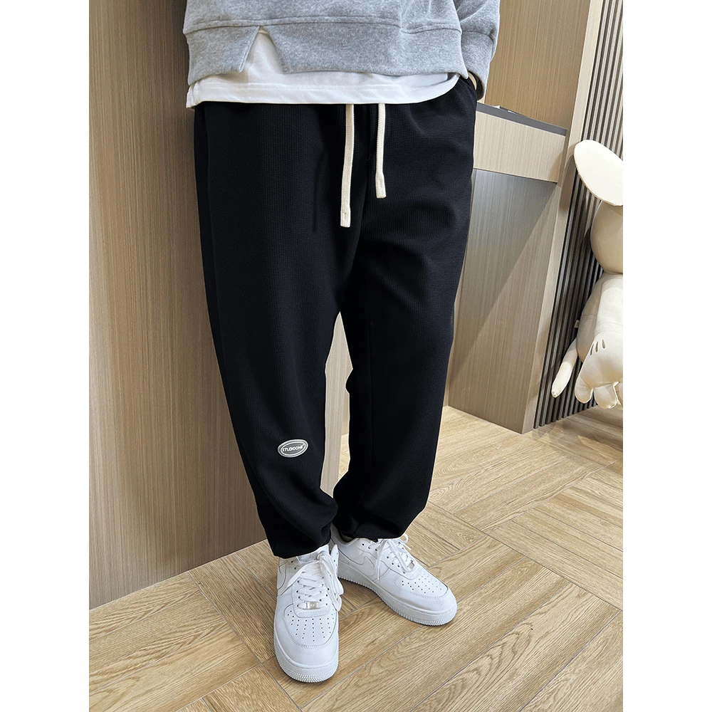 上身好看！透明硅胶标！男士百搭休闲束脚运动休闲裤8902