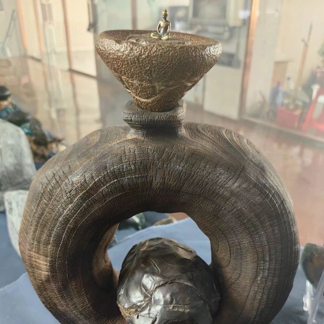 龟纹石天然原石摆件茶宠茶盏—图片仅供参考