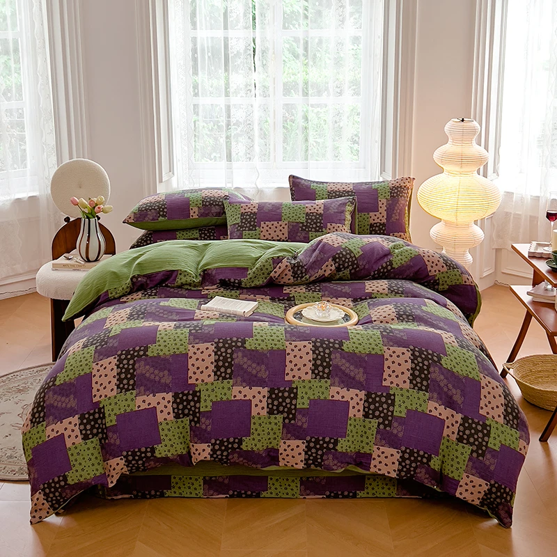 破价雯雯宠粉活动！！【遇花集】A类-双层纱四件套床单贴边款