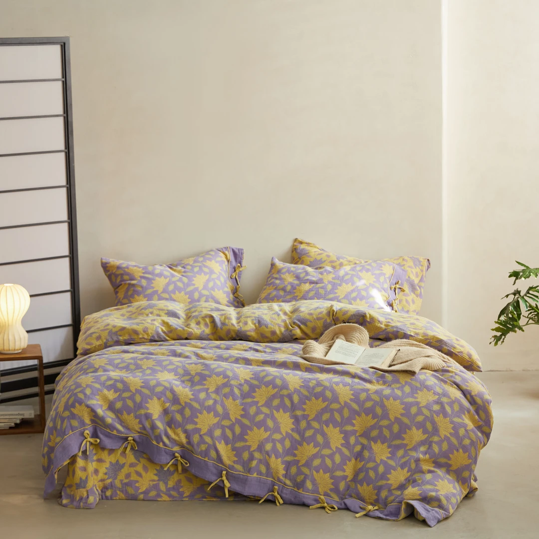 一破到底！！【宠粉！！】【绑带款】双层纱四件套——【光芒】现货