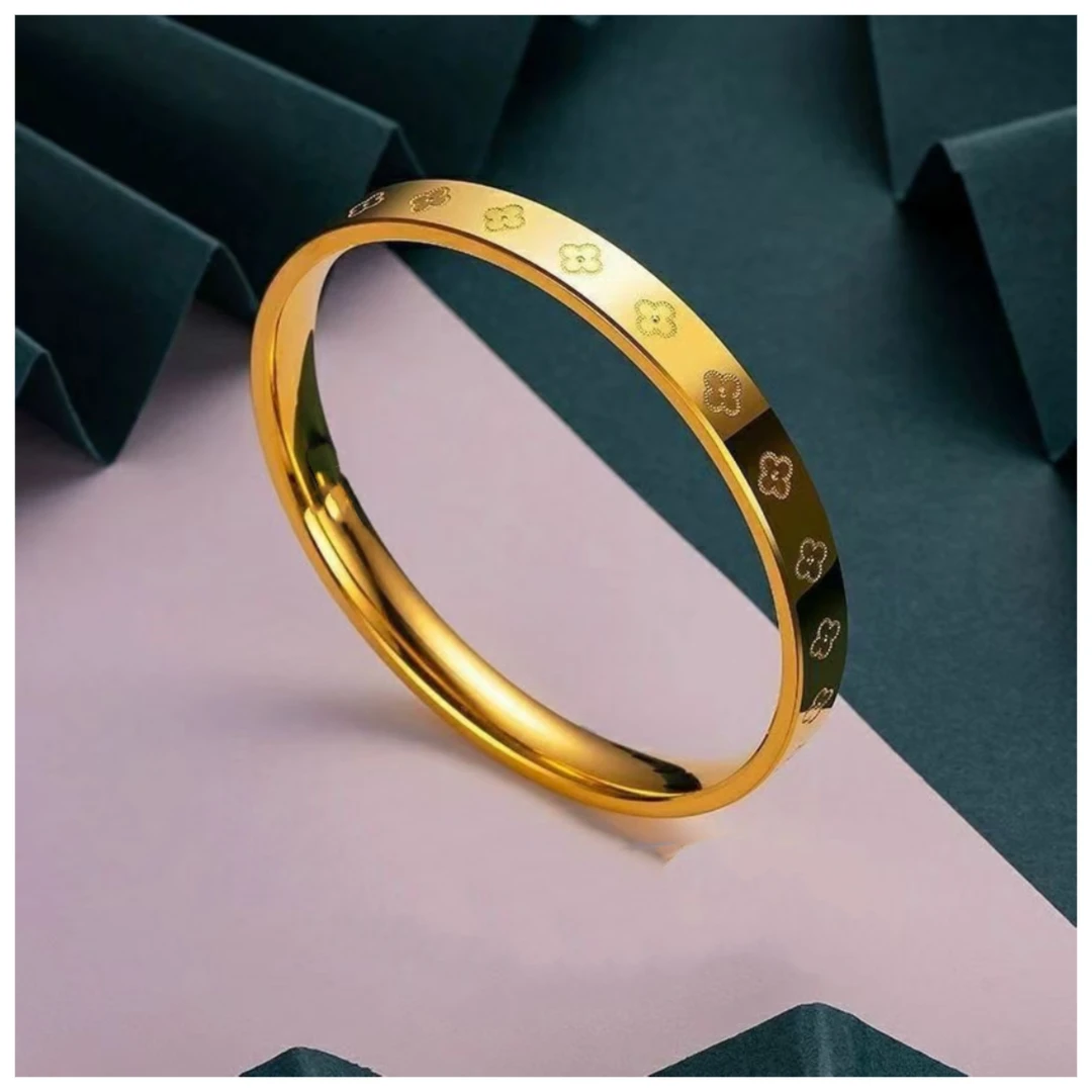 铜合金手镯 镯子【四叶草手镯】时尚气质优雅大方百搭