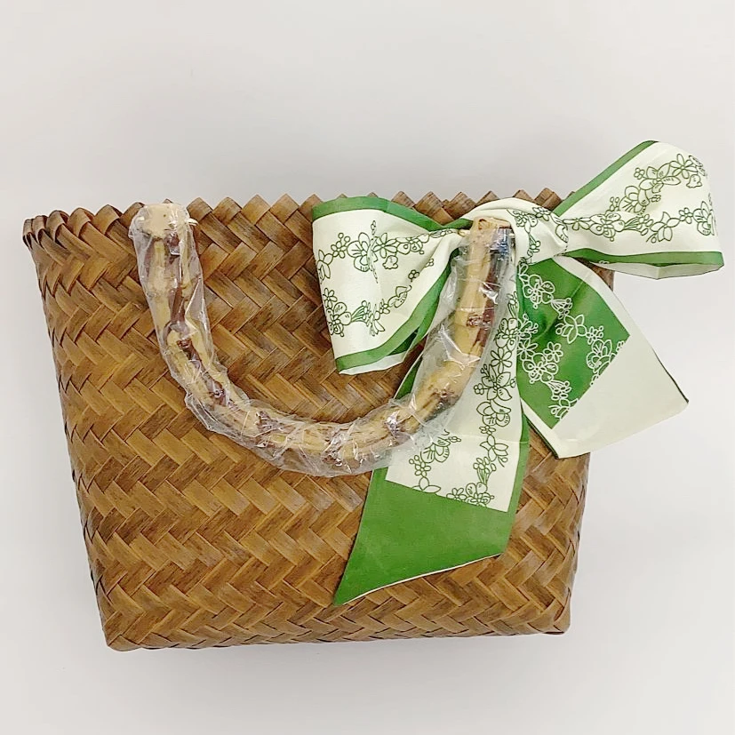 手工编织女王包女神包菜篮子包手提包女包夏季棕色女士