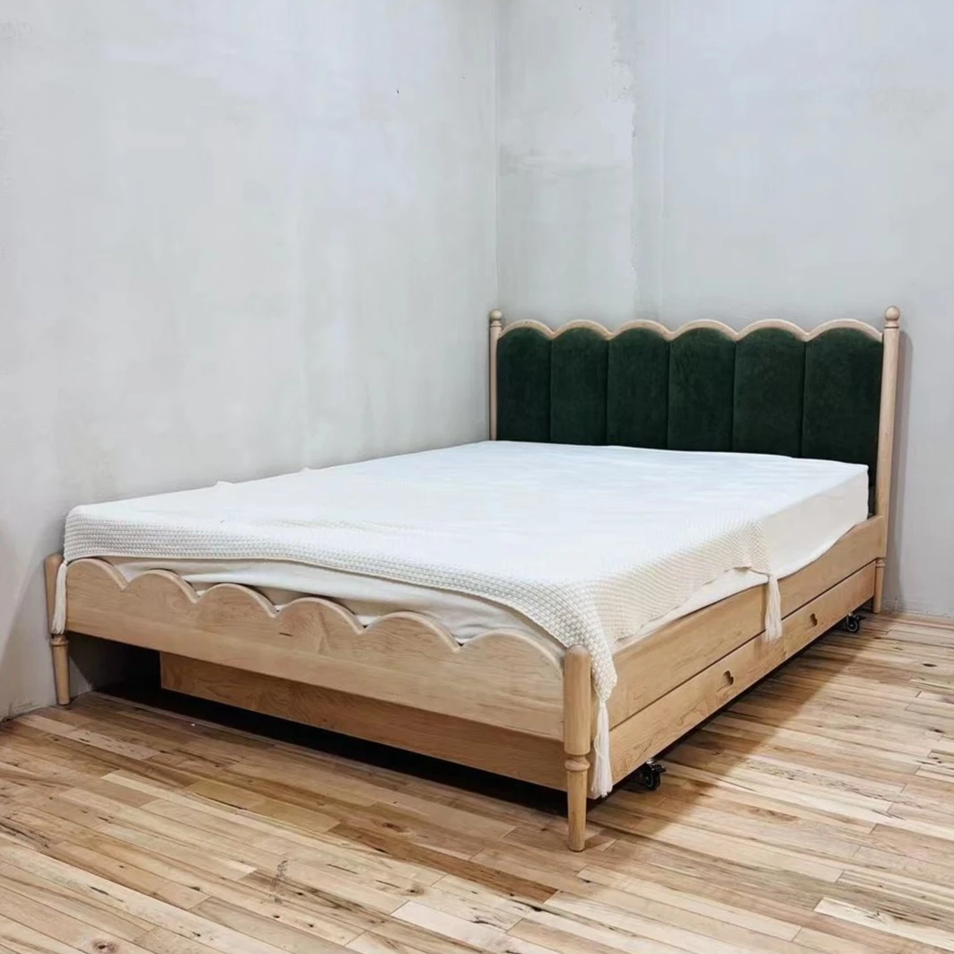 沐沐的房间全实木儿童环保熙熙公主床