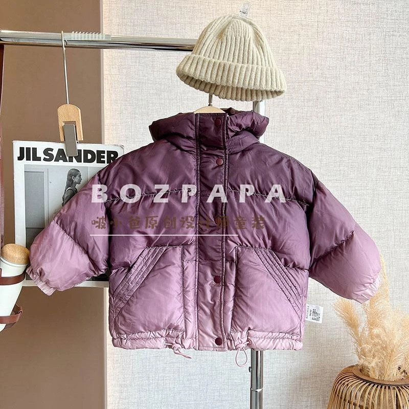 【火龙果雪葩】夹棉外套2024新款春秋冬男宝宝火龙果色时髦时尚外套