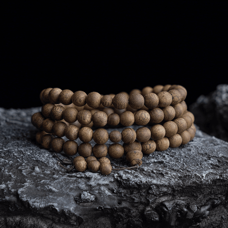 【老谭】文莱沉香老料满结油9mm*108多圈念珠手串DXKFLCX00022