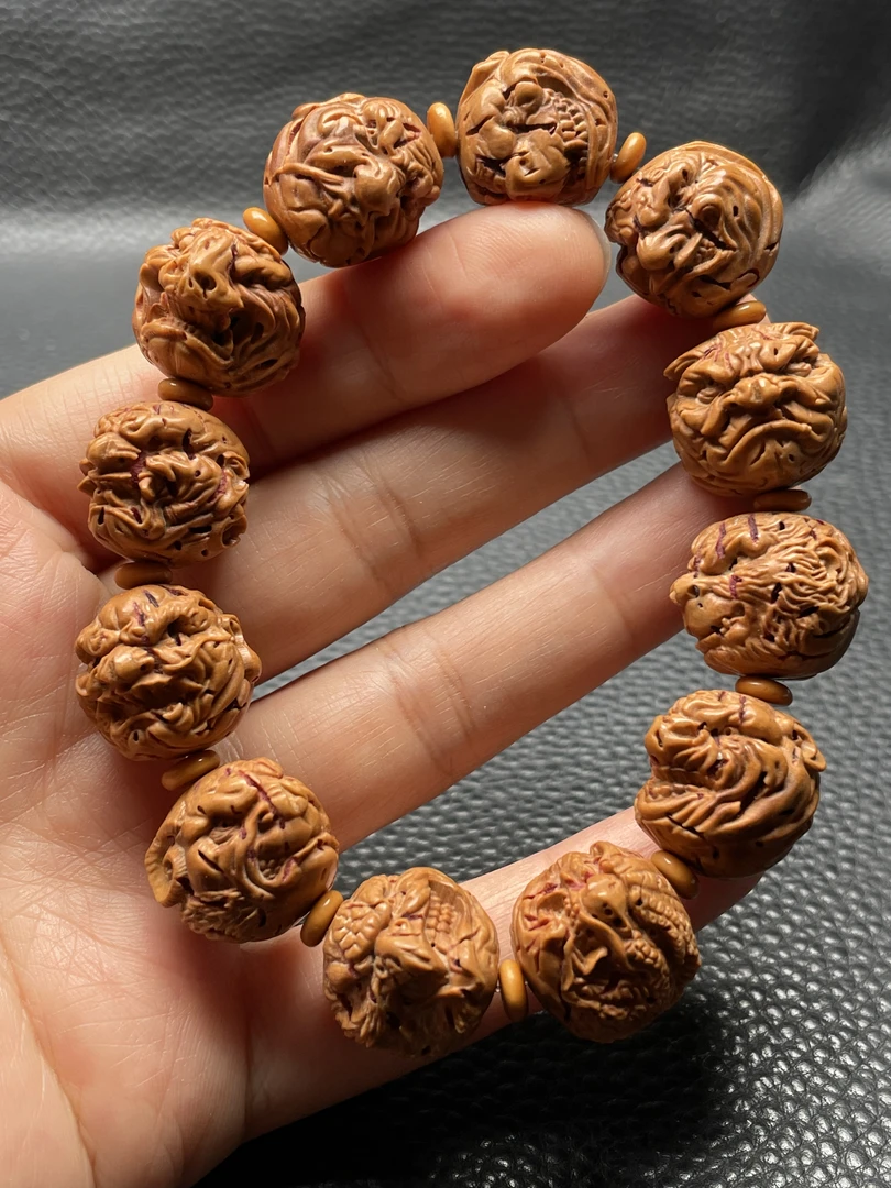 桃核雕刻1.8生肖恶僧