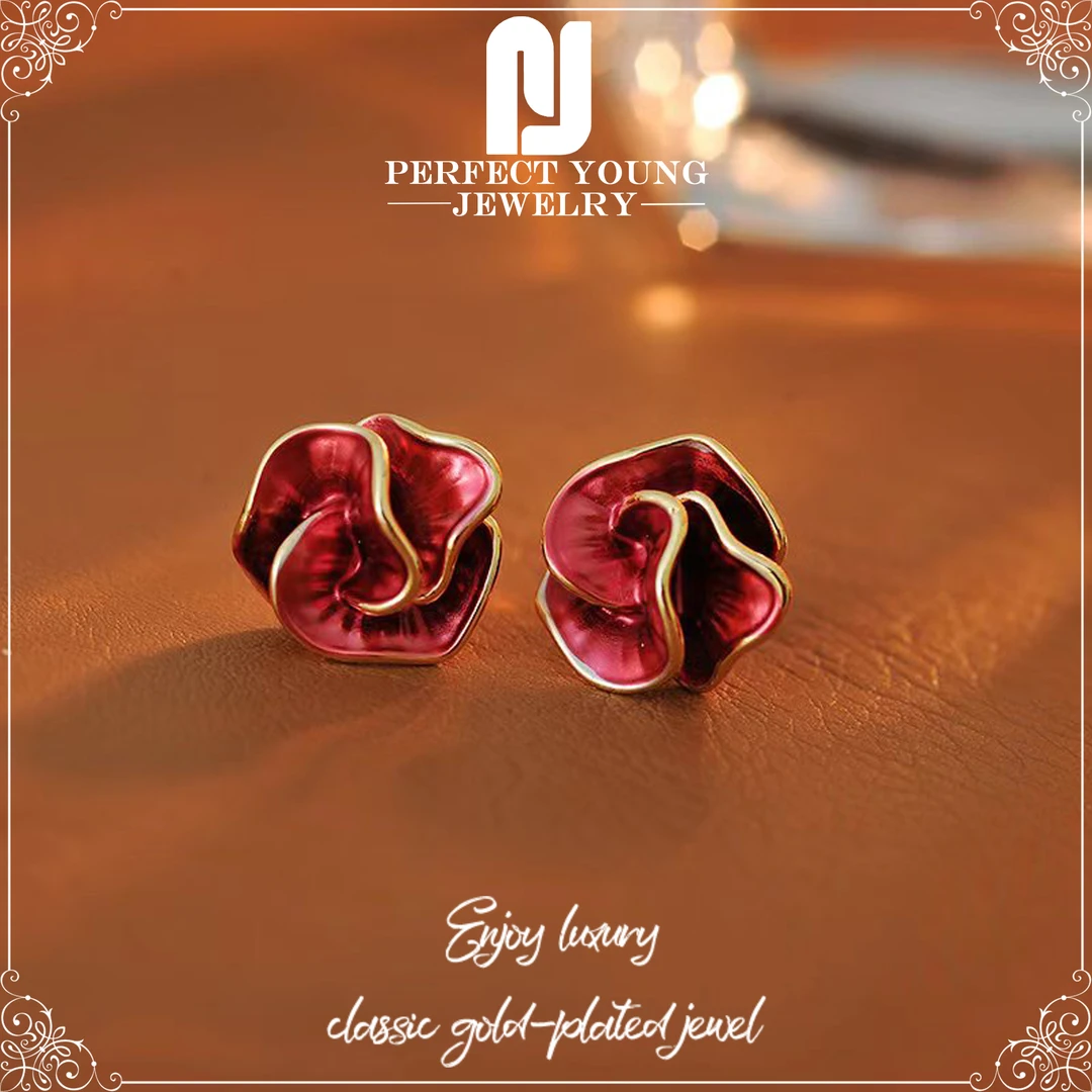 铜合金耳饰 轻奢时尚百搭气质优雅耳钉8123