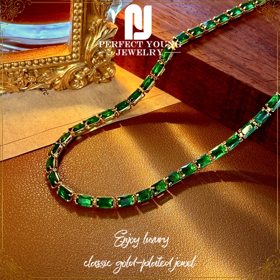 【翠绿仙境】法⭐Sigiterjolly时尚百搭项链Z-8161