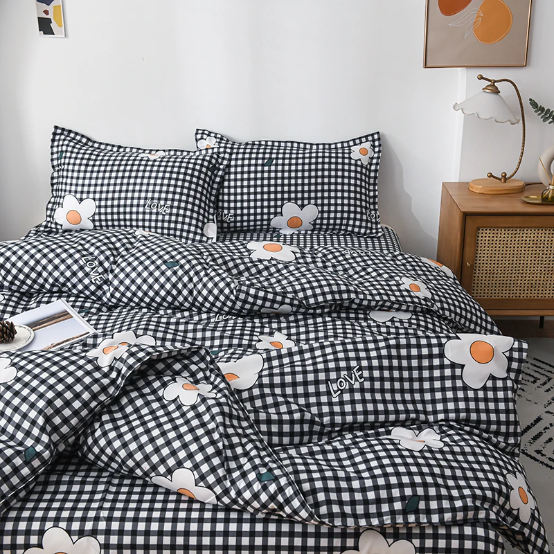 格花被套单件【200x230】被罩加厚磨毛亲肤学生单人双人四季用斜纹