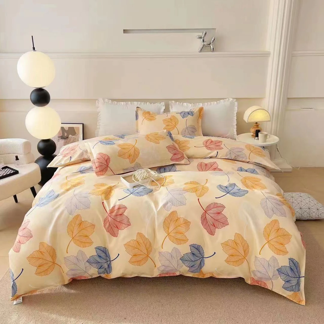 黄金叶被套单件【180x220】被罩加厚磨毛亲肤学生单人双人四季