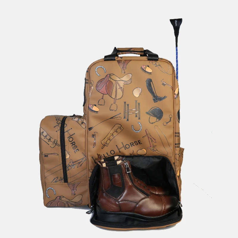 马术包大容积马术装备包靴盔包双肩马术背包防水骑士包大容量耐磨