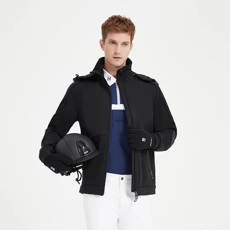 Hello Horse冬季马术防风服男马术装备骑马服马术款训练服外套