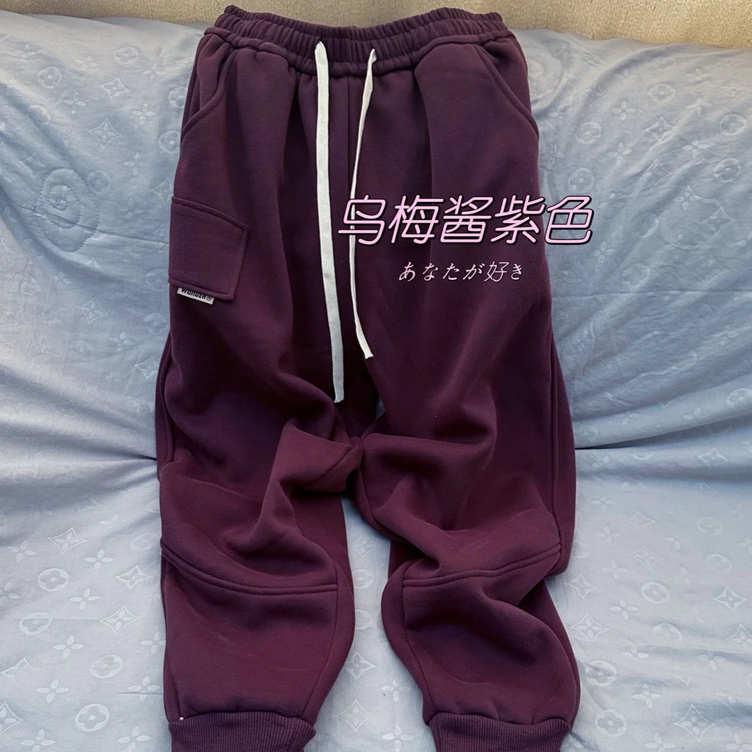 2851宽松加厚休闲保暖加长裤哈伦棉裤