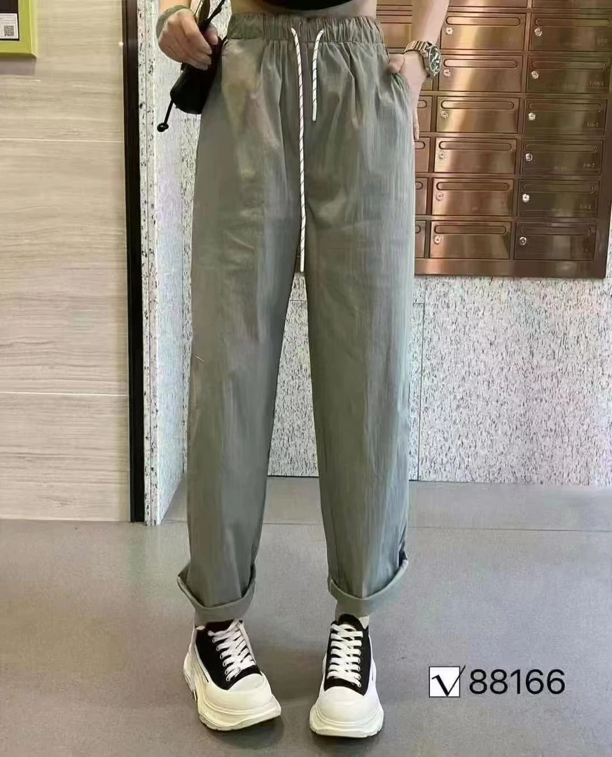 女大童九分裤束腿裤2024新款可亲子休闲运动