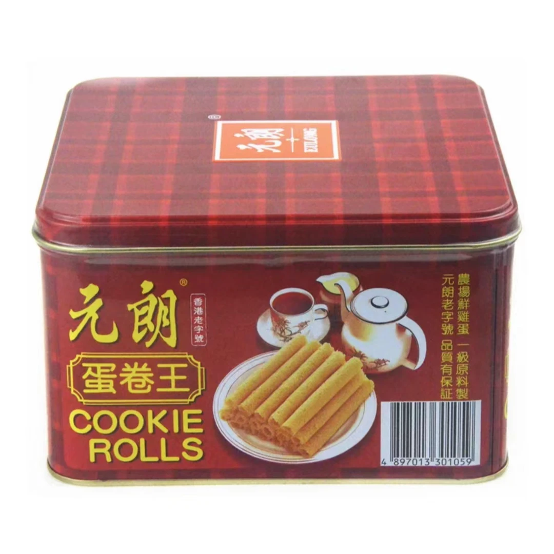 港版元朗蛋卷王原味酥脆零食澳门手信饼干老式鸡蛋卷酥脆风味454g