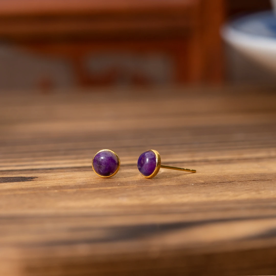 18K金舒俱来耳钉/多样性发/B200