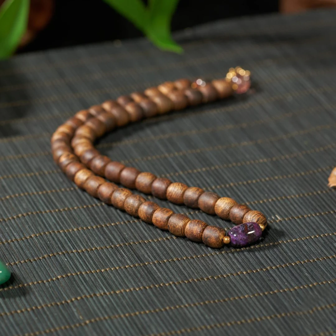 世间臻宝-白棋楠九五沉DIY多圈手串/6mm+-（多样性发）