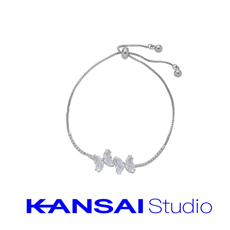 铜合金手链 【刊赛】蝴蝶手链女轻奢小众ins简约精致气质时尚饰品