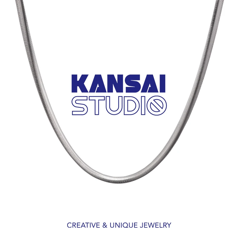 钛钢项链 【极简主义】KANSAI蛇骨链钛钢ins酷潮冷淡风嘻哈个性