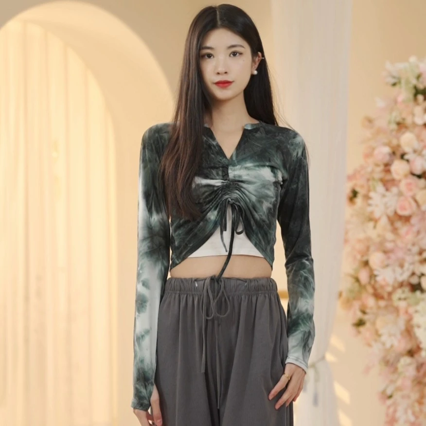 3133 D成人舞蹈服女款上衣练功形体日常跳舞专用中国古典显瘦长袖
