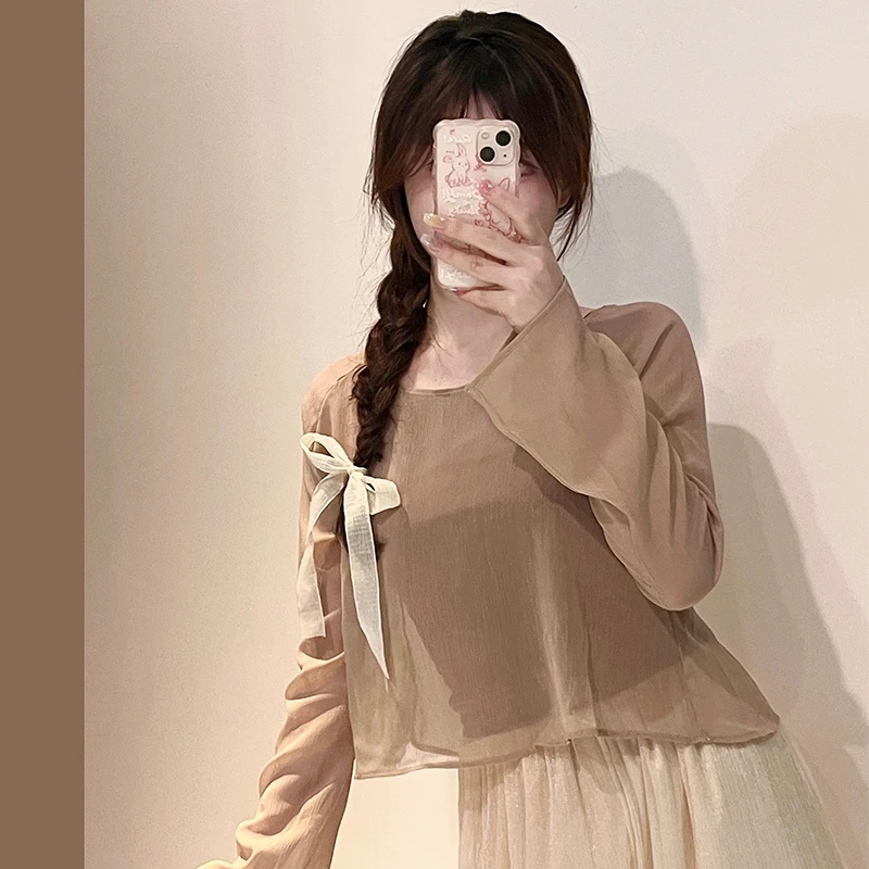 3073 Y舞蹈服女中国练功基训古典纱衣表演身韵上衣仙气跳舞演出服