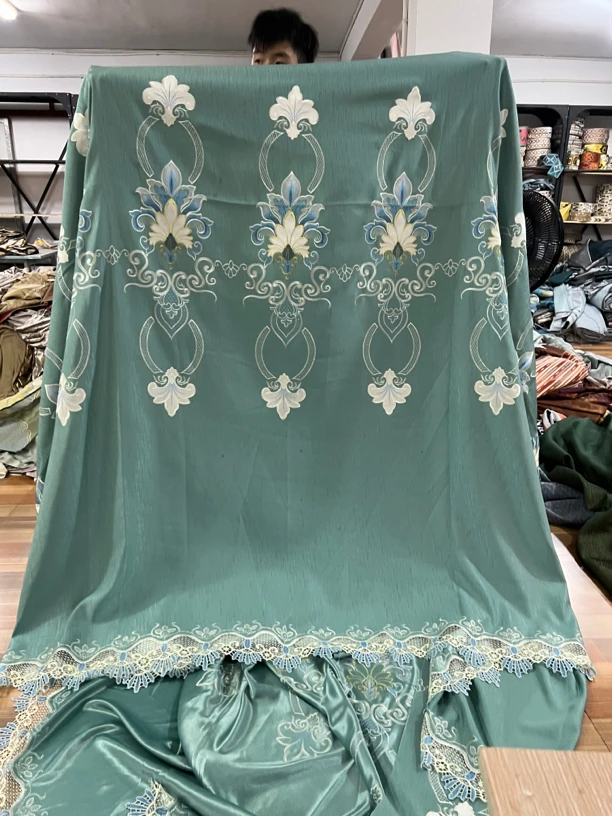 窗帘布料刺绣窗纱 发货以直播间下单布料为准101-199