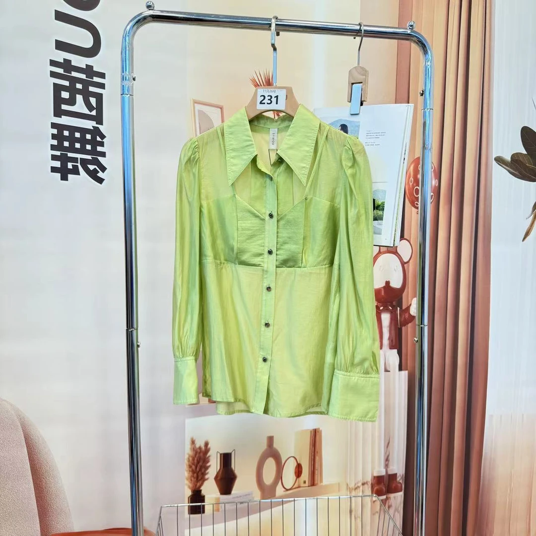 茜舞衬衫女士2025时尚百搭气质休闲衬衣【13C335】