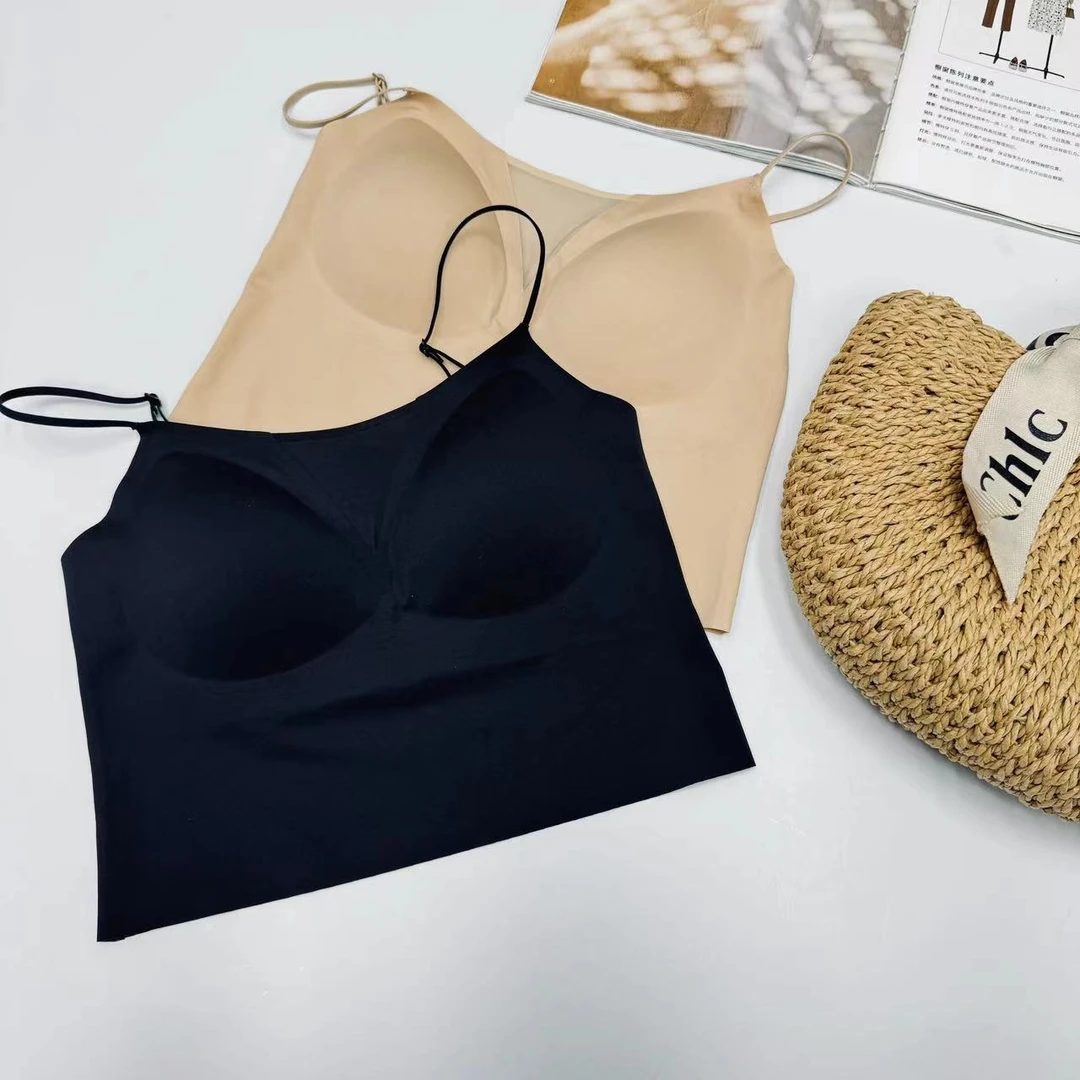 2025新款舒适百搭无钢圈收副乳无痕美背时尚背心【H240923】