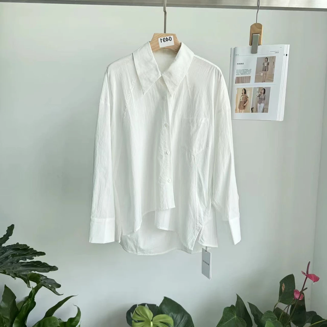 衬衫女棉2025时尚休闲百搭上衣【X33C040】