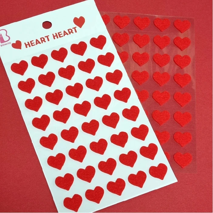 宠物服饰贴纸不织布红桃爱心口罩手机狗狗猫咪创意可爱装饰小贴纸