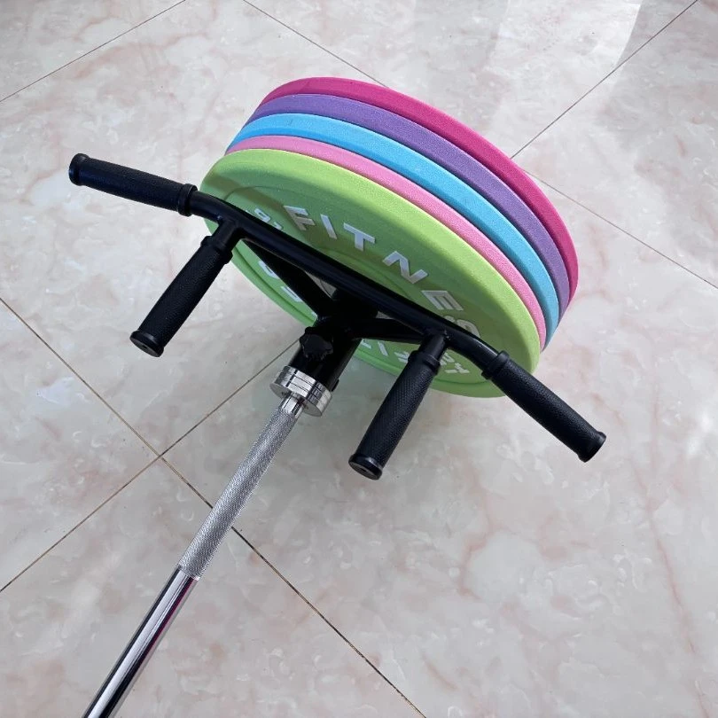 艾动律 多功能双把位T杆双位把手健身V型核心训练龙门架配件