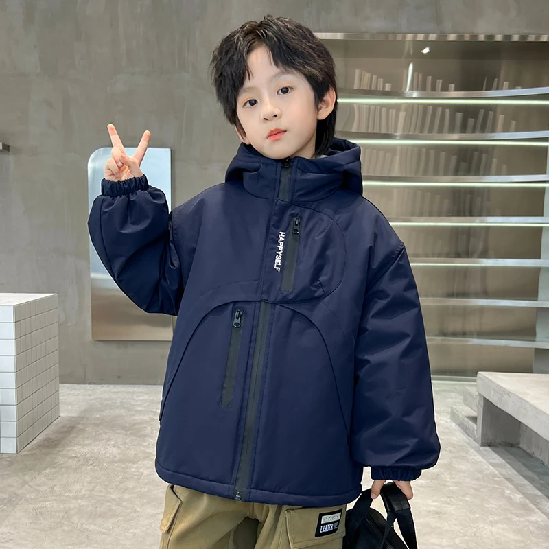 中班仔男童棉服外套儿童秋冬装2025新款男孩冬季棉衣保暖潮*38194