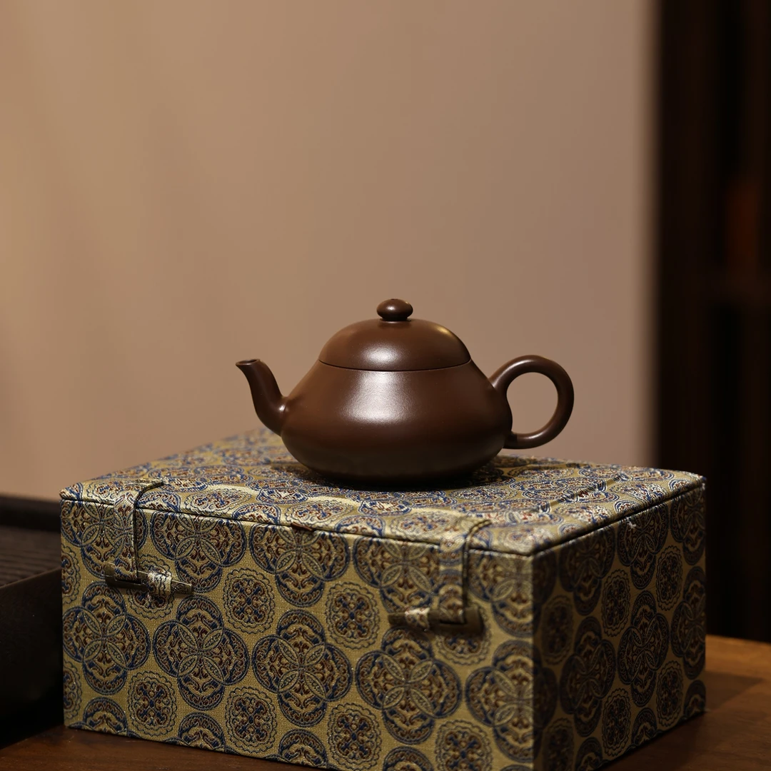 【见心茶器 梨】 房书成 高旭峰弟子 老紫泥薄胎