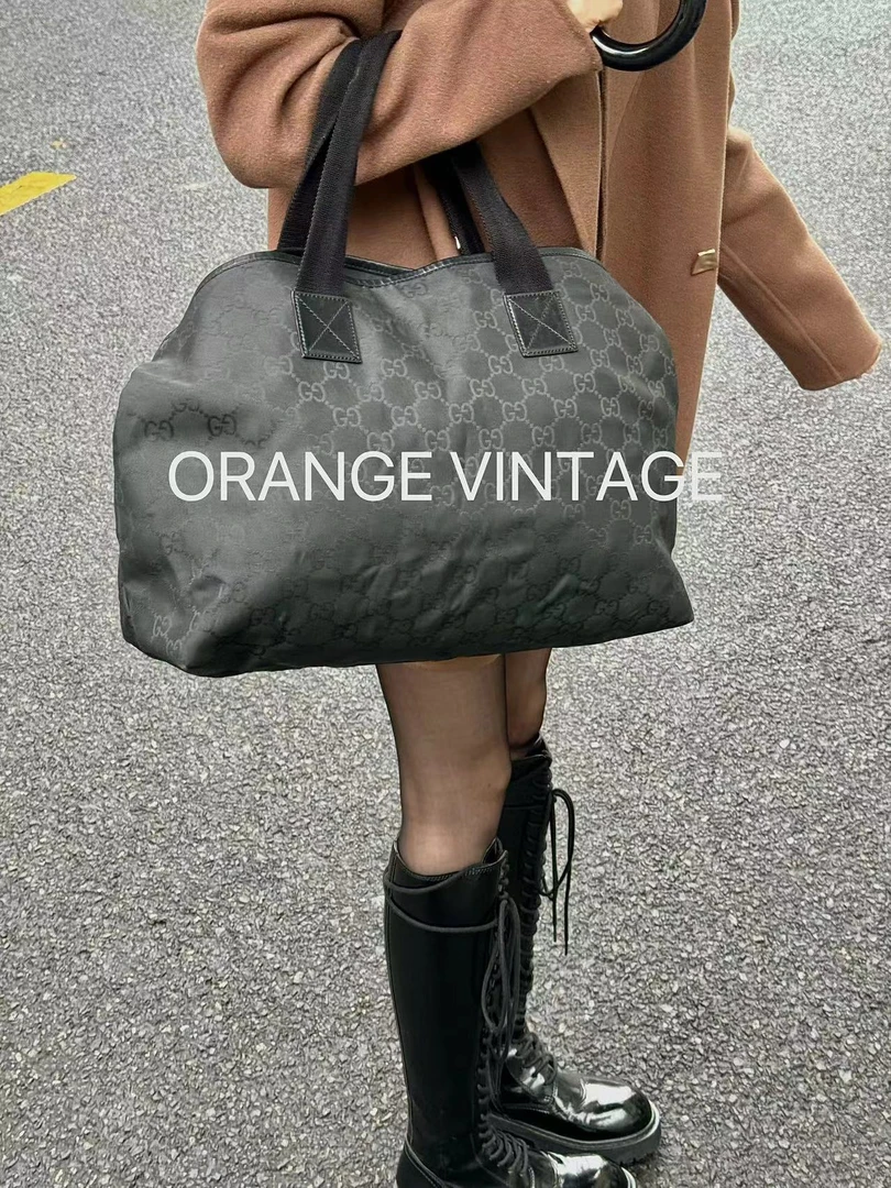 95新 GUCCI/古驰  Gucci老花帆布 旅行包 （231860493492）