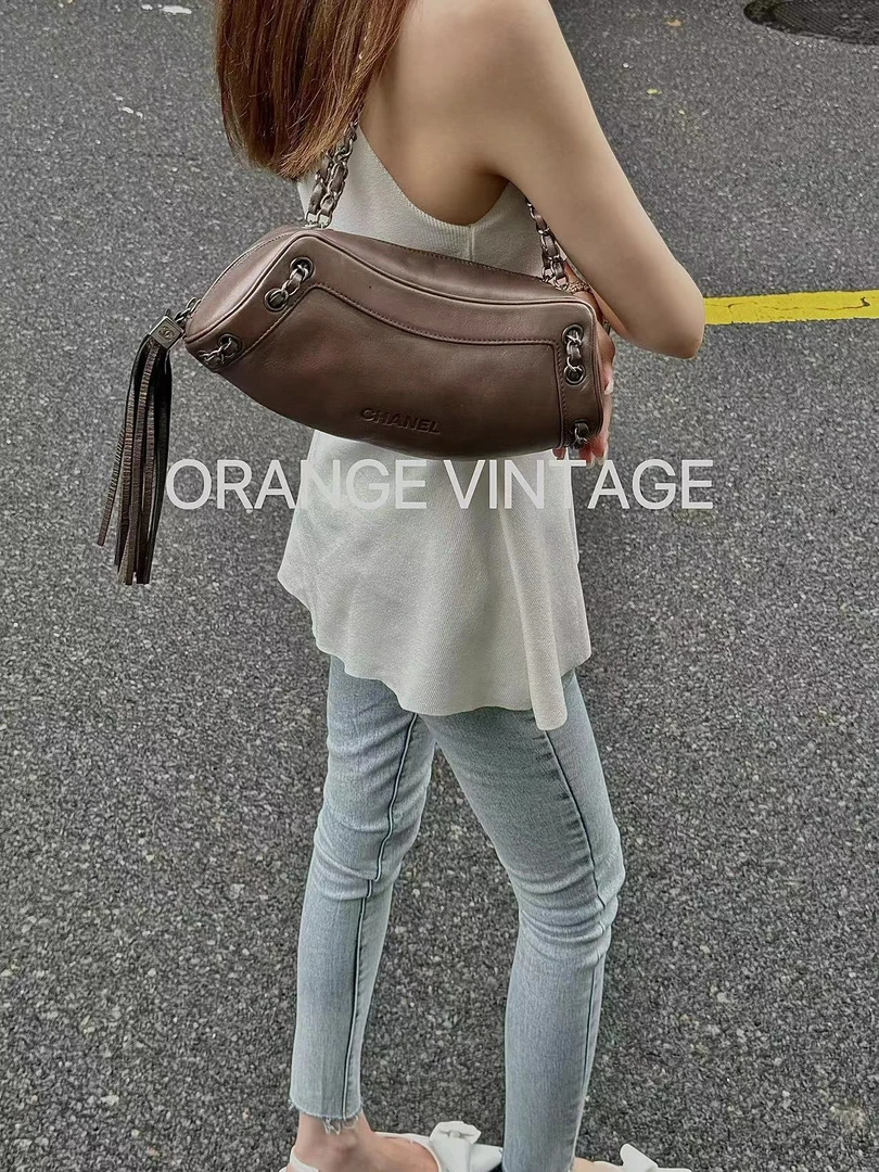 95新 Chanel/香奈儿 Chanel流苏单肩腋下包