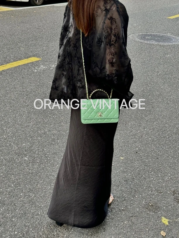 全新未使用 Chanel/香奈儿 24s 珍珠手柄cf woc 链条挎包全新闲置