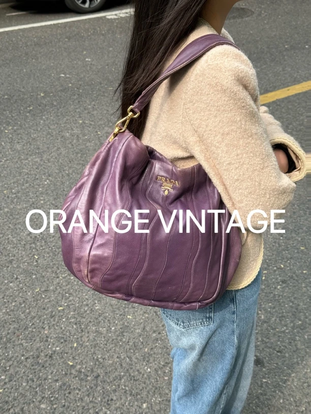95新 Prada/普拉达 Prada 褶皱腋下包
