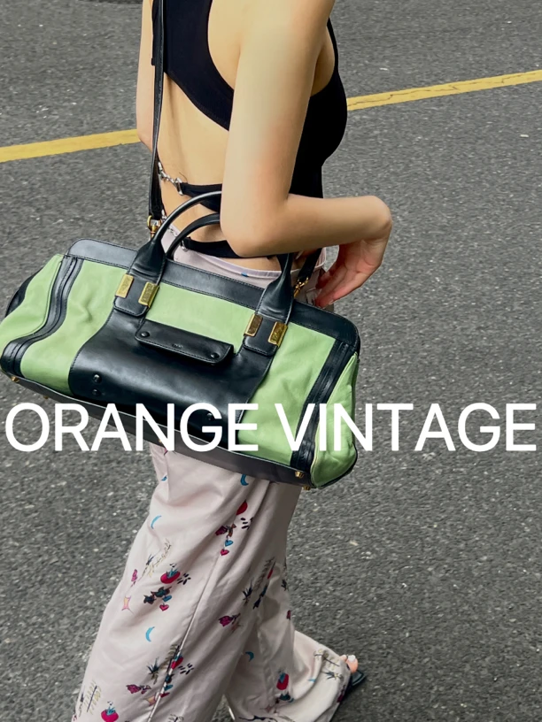 90新 Chloe/蔻依 Chloe绿色手提单肩包