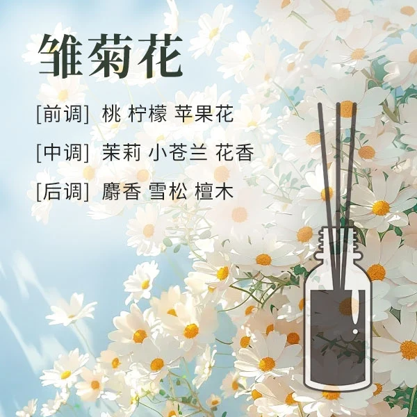 [ 琦思渺香]高奢家用香氛雏菊花mini香薰10ml
